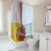 Basketball-Artwork Duschvorhang (Beispiel)