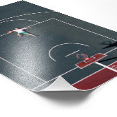 Basketball-Artwork Fotodruck (Ecke)