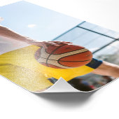 Basketball-Artwork Fotodruck (Ecke)