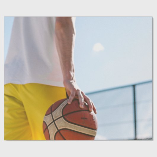 Basketball-Artwork Geschenkpapier (Flach)