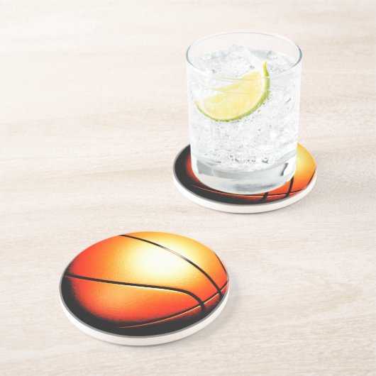 Basketball-Artwork Getränkeuntersetzer (Seite)