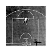 Basketball-Artwork Gummistempel (Prägung)