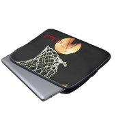 Basketball Artwork Ihr Name Laptopschutzhülle (Vorne Knopf)