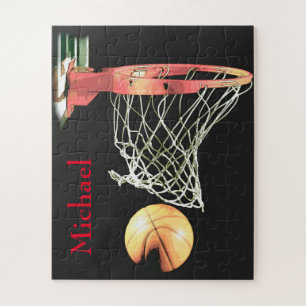 Basketball Artwork Ihr Name Puzzle