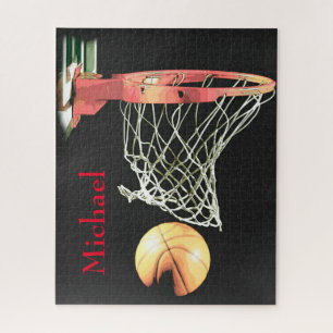 Basketball Artwork Ihr Name Puzzle