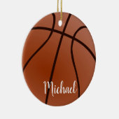 Basketball Artwork Ihren Namen individuell Keramik Ornament (Rechts)