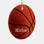 Basketball Artwork Ihren Namen individuell Keramik Ornament (Rechts)