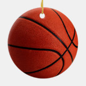 Basketball Artwork Ihren Namen individuell Keramik Ornament (Hinten)