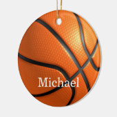 Basketball Artwork Ihren Namen individuell Keramik Ornament (Links)