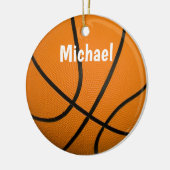 Basketball Artwork Ihren Namen individuell Keramik Ornament (Links)
