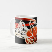 Basketball-Artwork Kaffeetasse (Vorderseite Links)