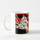 Basketball-Artwork Kaffeetasse (Links)