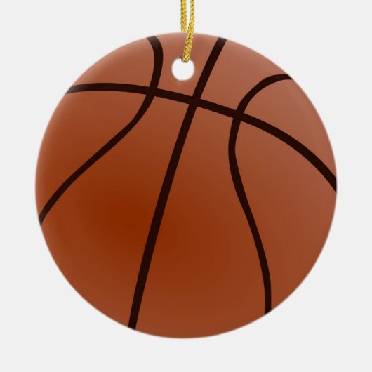 Basketball-Artwork Keramik Ornament (Vorne)