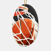 Basketball-Artwork Keramik Ornament (Links)