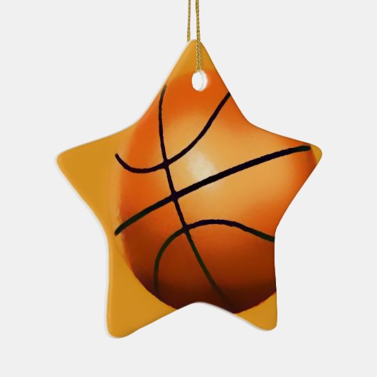 Basketball-Artwork Keramik Ornament (Rechts)