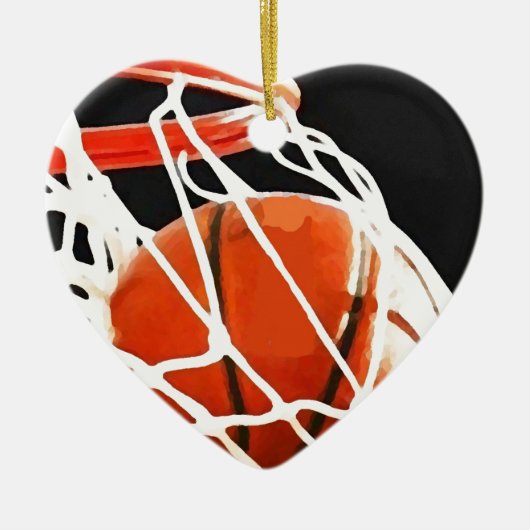 Basketball-Artwork Keramikornament (Vorne)