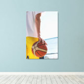 Basketball-Artwork Leinwanddruck (Insitu (Holzboden))