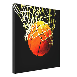 Basketball-Artwork Leinwanddruck