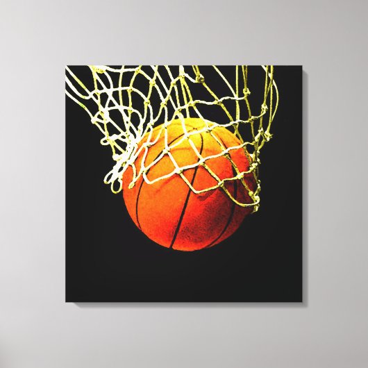 Basketball-Artwork Leinwanddruck (Vorderseite)