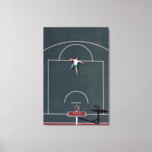 Basketball-Artwork Leinwanddruck (Vorderseite)