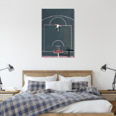 Basketball-Artwork Leinwanddruck (Insitu (Schlafzimmer))