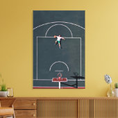 Basketball-Artwork Leinwanddruck (Insitu (Wohnzimmer))