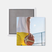Basketball-Artwork Magnet (Vorderseite/Rückseite)