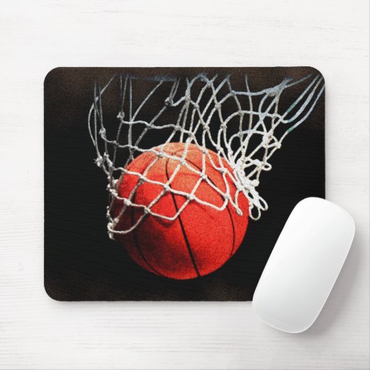 Basketball-Artwork Mousepad (Mit Mouse)
