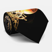 Basketball Artwork Neck Tie Krawatte (Gerollt)