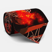 Basketball Artwork Neck Wear Krawatte (Gerollt)