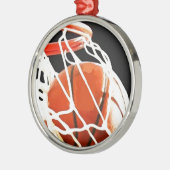 Basketball-Artwork Ornament Aus Metall (Links)