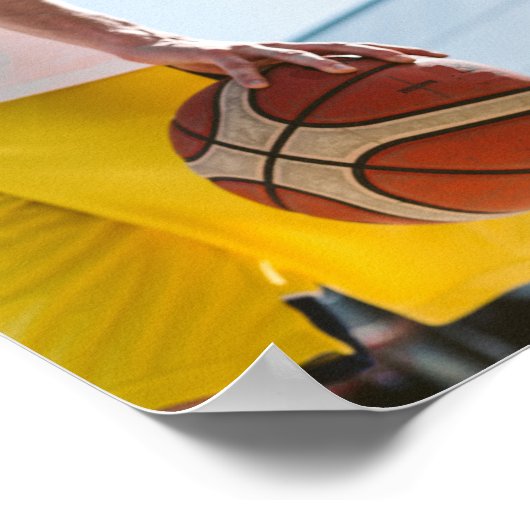 Basketball-Artwork Poster (Ecke)