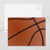 Basketball-Artwork Postkarte (Vorne/Hinten)