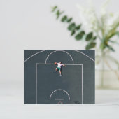 Basketball-Artwork Postkarte (Stehend Vorderseite)
