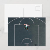 Basketball-Artwork Postkarte (Vorne/Hinten)