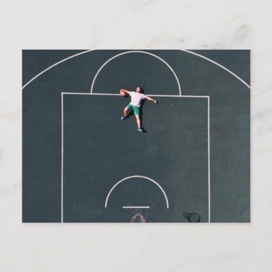 Basketball-Artwork Postkarte (Vorderseite)