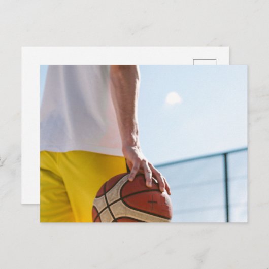 Basketball-Artwork Postkarte (Vorne/Hinten)
