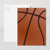 Basketball-Artwork Postkarte (Vorne/Hinten)