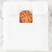 Basketball-Artwork Quadratischer Aufkleber (Tasche)