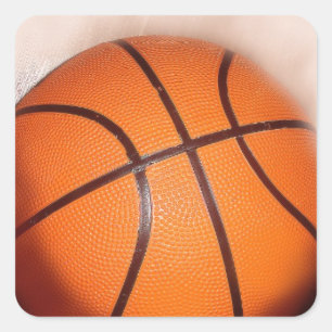 Basketball-Artwork Quadratischer Aufkleber