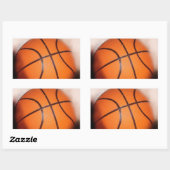 Basketball-Artwork Rechteckiger Aufkleber (Blatt)