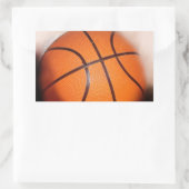 Basketball-Artwork Rechteckiger Aufkleber (Tasche)