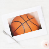Basketball-Artwork Rechteckiger Aufkleber (Umschlag)