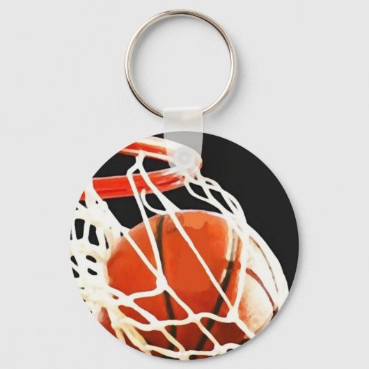 Basketball-Artwork Schlüsselanhänger (Vorderseite)