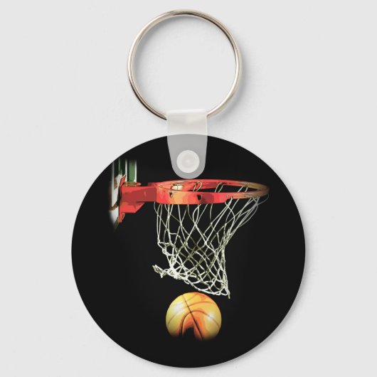 Basketball-Artwork-Schlüsselanhänger Schlüsselanhänger (Vorderseite)