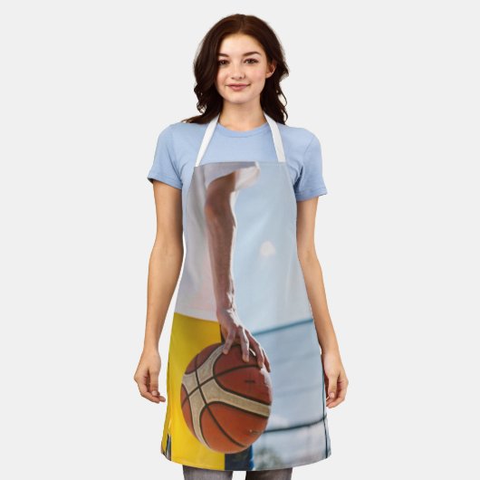 Basketball-Artwork Schürze (Getragen)