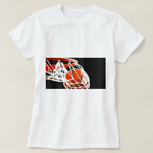 Basketball-Artwork T-Shirt (Design vorne)