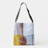 Basketball-Artwork Tragetaschen Mit Langen Trägern (Rückseite)