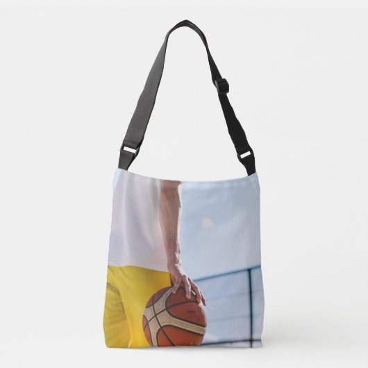 Basketball-Artwork Tragetaschen Mit Langen Trägern (Vorderseite)