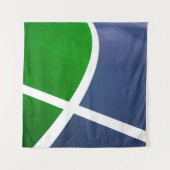 Basketball-Artwork Wandteppich (Vorderseite)